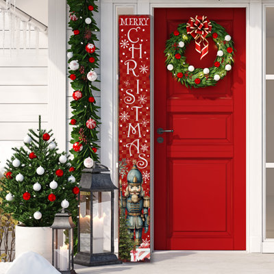☆Christmasセール中！竿掛け　③ Reviews for Glitzhome 42.00 in. H Wooden Christmas Santa Porch
